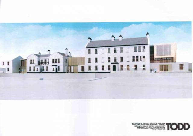 An artist's impression of how the Maritime Museum will look when completed