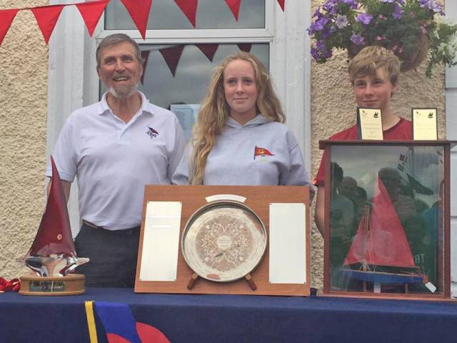 Hannah Smith and Ben Graf at 2017 Mirror Easterns prizegiving in Clontarf last Sunday