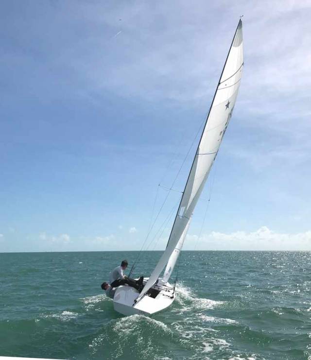Peter and Robert O'Leary sailing their new Star boat Dafnie were clear winners of the American Mid Winters in Miami 