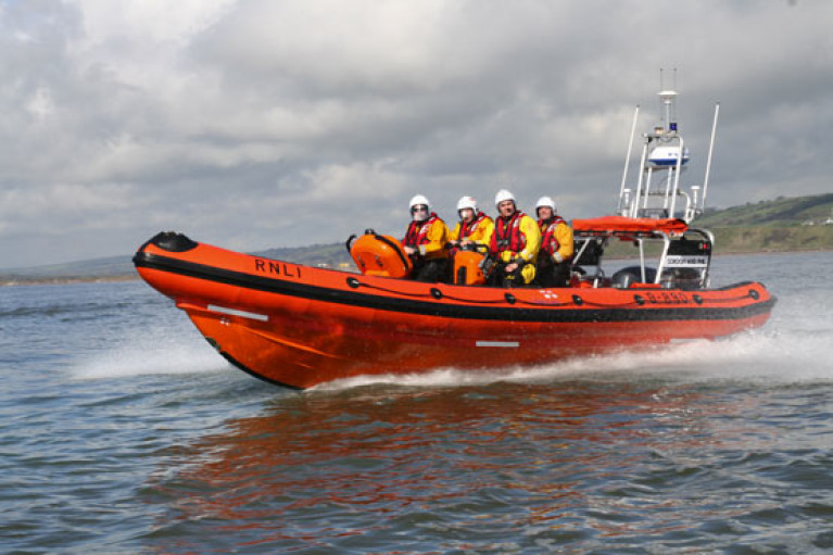 Youghal RNLI’s inshore lifeboat on a previous launch