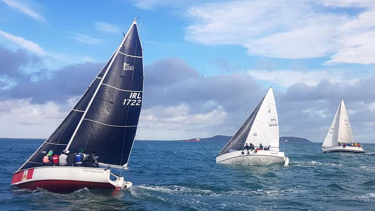 Racing in the fourth race of the DBSC Spring Chicken Series