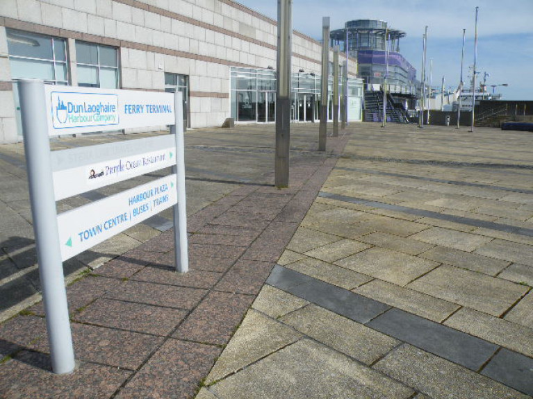 The former Stena ferry terminal at Dun Laoghaire