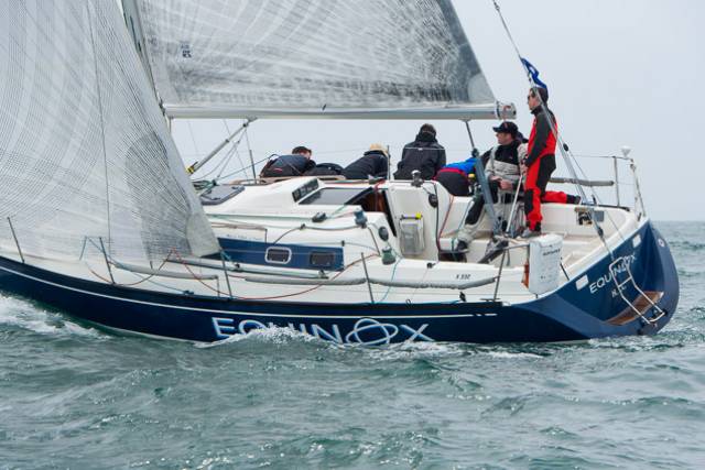 Howth's Equinox (Ross McDonald) at today's first race of the ICRA Nationals. Scroll down for photo gallery.