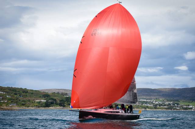 Jib and Tonic (Morgan Crowe) from the Royal Irish Yacht Club competing at Calves Week