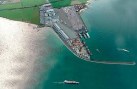 Artist’s impression of the proposed deepwater port north of Balbriggan, Co Dublin