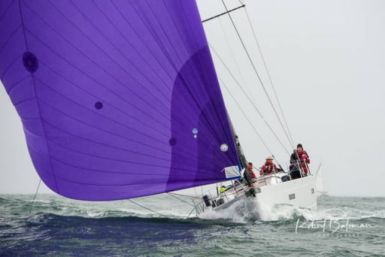 Conor Doyle's xP50 Freya from Kinsale is currently the largest entrant for the Volvo Dun Laoghaire-Dingle Race on June 9th. She is seen here winning the Kinsale-Monkstown Race in a record two hours, but the course record she challenges in the race to Dingle was set by a 94-footer, Mick Cottter's Windfall in 2019