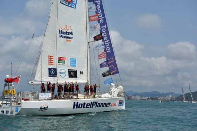 HotelPlanner.com, Skippered by Irish Yachtsman Conall Morrison, who was recently named the Irish Sailor for December by Afloat.ie, got off to a solid start to the 1,700 nautical mile race to Qingdao.