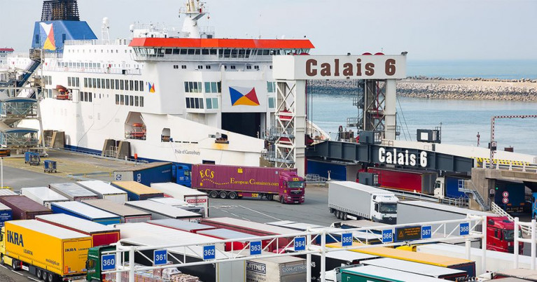 Irish hauliers face added complications at the Port of Calais because French authorities were "too fast" developing their electronic system to cope with Brexit according to RTE News. Above AFLOAT adds is P&O Ferries 'Darwin' class Pride of Canterbury (in freight-mode configuration only) since October according to the Port of Calais operates the link to Dover in the UK. Rival operators DFDS also serve the short-sea UK land-bridge crossing connecting mainland Europe.