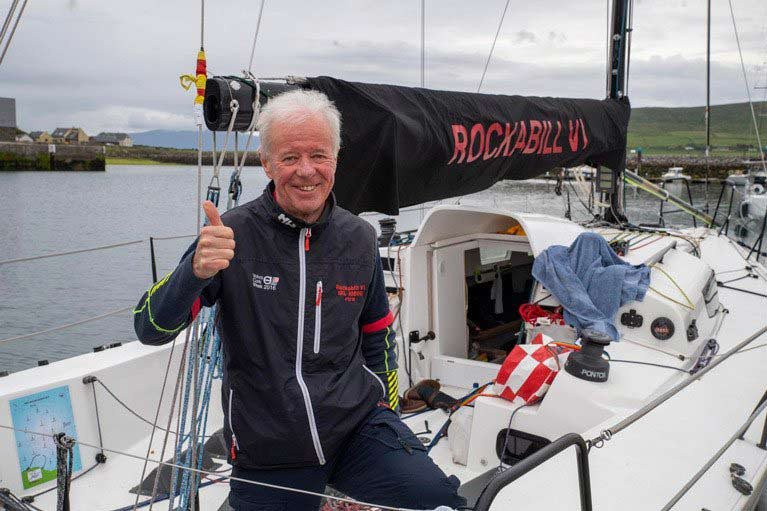 Sailor of the Year Paul O’Higgins aboard his JPK 10.80 Rockabill VI in Dingle Harbour after being declared overall winner and successful title defender of the National YC’s Dun Laoghaire to Dingle Race 2019