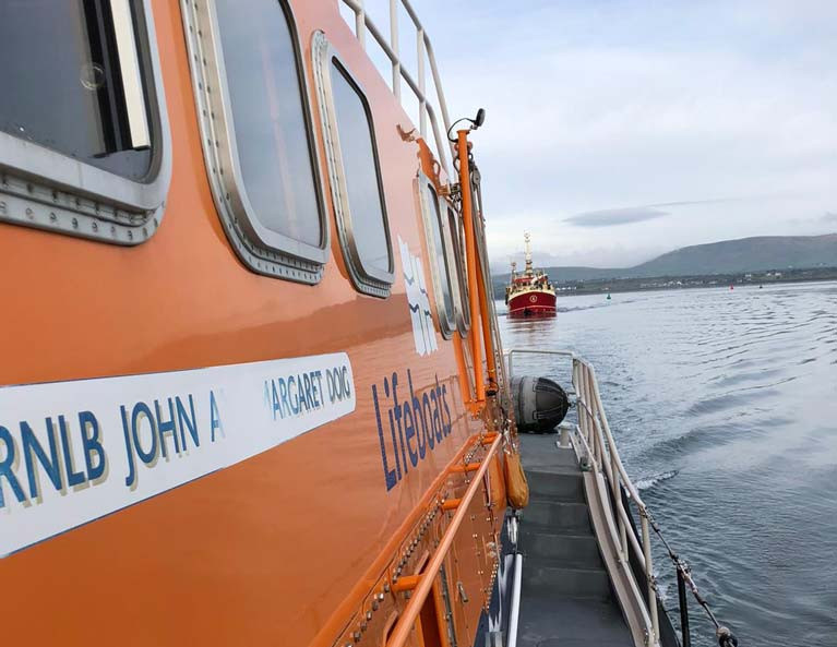 Valentia RNLI Lifeboat Comes to the Aid of Ill Fisherman