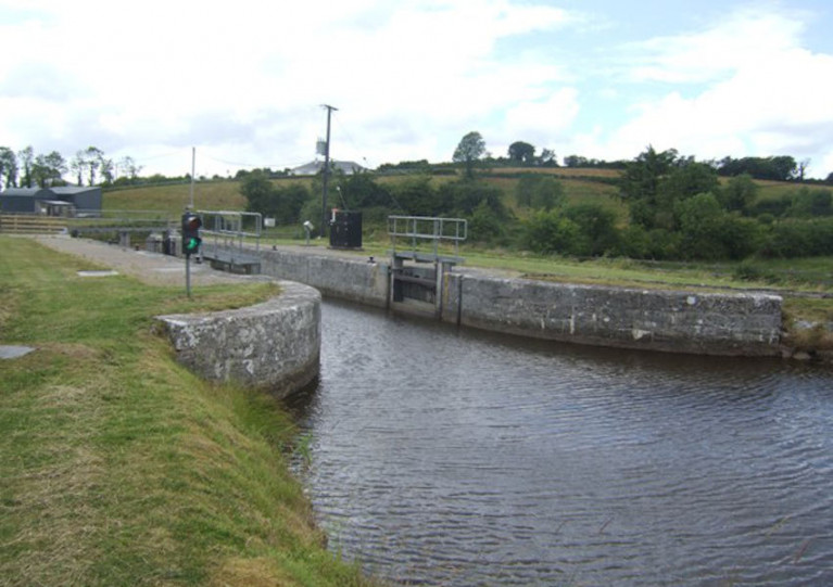 Lock 15 on the Shannon-Erne Waterway at Tirmactiernan
