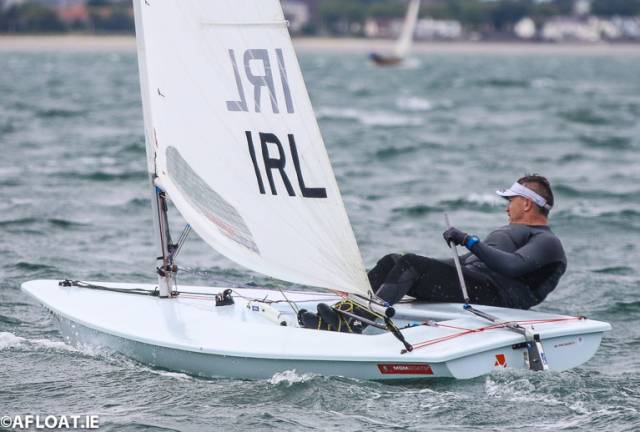 Ross O'Leary was the winner of the second race of the DBSC Laser Standard fleet