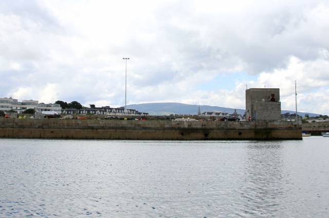 The Coal Quay at Dun Laoghaire where rescue services undertook a large-scale rescue operation
