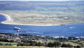 Donegal harbours such as Greencastle on Lough Foyle (above in foreground) could possibly be used post-Brexit to directly import cargoes by ships instead of neighbouring Northern ports.