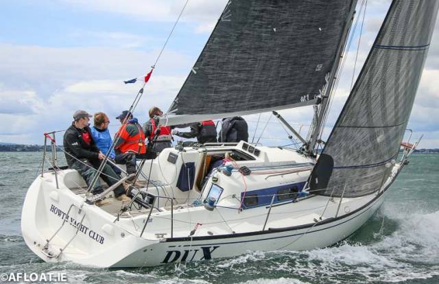 Howth Yacht Club's Dux leads 22-boat Class three of the ICRA Championships on Dublin Bay