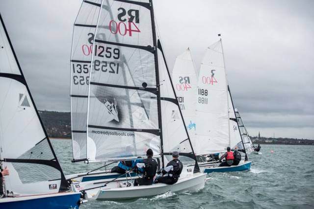 Sailing in the RNIYC's RS 400 Autumn Series