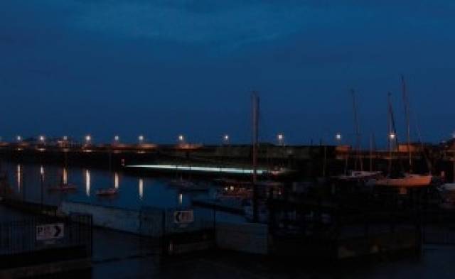 Night-time along the East Pier, Dun Laoghaire 