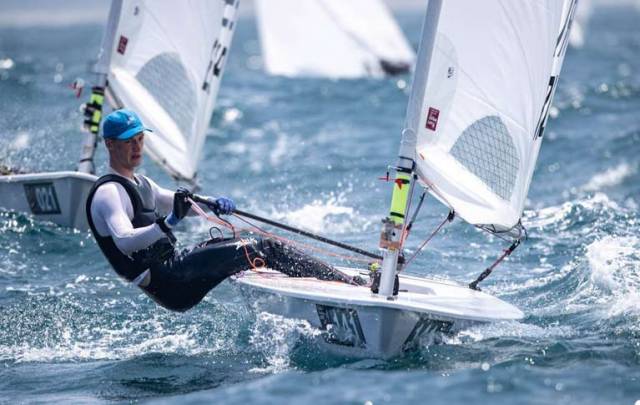 Ewan McMahon leads the Irish challenge for a Tokyo Olympic berth in the Laser Class this weekend