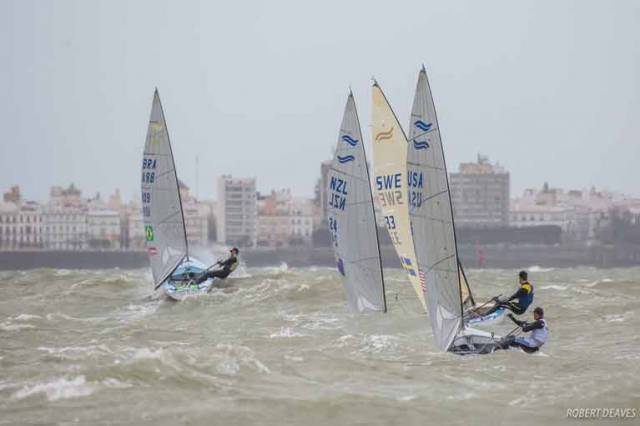 Scroll down for heavy weather Finn saiing videos from the recent Euro Champs in Cadiz