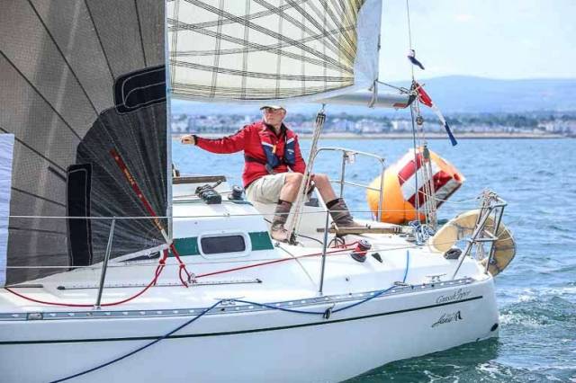 Kevin Glynn's 'Grasshopper' from the National Yacht Club was third in DBSC Combined Cruisers race 