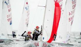 Nicola and Fiona Ferguson from the National Yacht Club competed in the 420 World Championships in Newport, Rhode Island