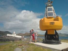Bob the Buoy now has pride of place next to Valentia Lighthouse at Cromwell Point
