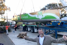 Enda in New Zealand gets ready to launch – &#039;Originally, I was going to acquire the Souffe eu Nord Mast and their boat was to be written off. However, in the end, it made sense for me to work with them to fix their boat and sell my hull&#039;