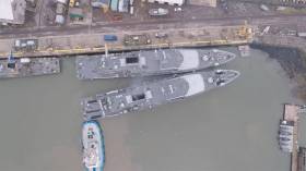 Watch Drone Video Of Naval Service Ship’s Tight Manoeuvre Into Port