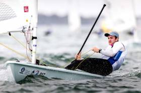 Irish Laser ace Finn Lynch. The Laser dinghy has been selected for use in the Paris 2024 Olympic Games