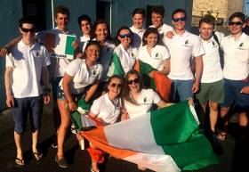 14 sailors are representing Ireland at the event, Cliodhna Ni Shuilleabhain and Niamh Doran (KYC/CSC), Gemma and Cara McDowell (MYC), Kate Lyttle and Niamh Henry (RSGYC), Geoff Power and James McCann(WHSC / RCYC), Shane McLoughlin and Patrick Whyte (HYC / MSC), Ronan Cournane and Ben Walsh (KYC / SSC) and Douglas Elmes and Colin O&#039;Sullivan (HYC), supported by coaches Ross Killian and Graeme Grant.