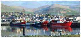 Between the mountains and the ocean. Dingle’s colourful waterfront speaks volumes about the rich and complex heritage which will be celebrated at the Dingle Maritime Weekend.