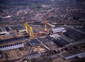 The famous cranes at the H&amp;W Belfast: Former Northern Ireland Enterprise Minister Lord Empey has said that he fears the site may now fall into the hands of property developers.