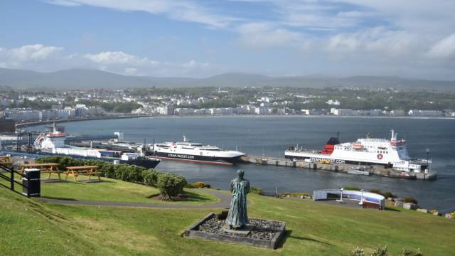 A public two-week consultation on a new agreement began today on the future services of the Isle of Man Steam Packet where above the fleet is docked in Douglas Harbour