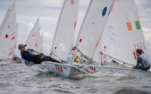 Ireland's Eve McMahon competing in the Laser Radial Class at the Youth World Championships 