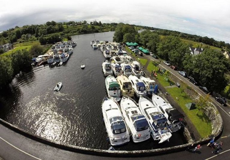 The 56th Shannon Boat Rally visiting Athlone in 2016