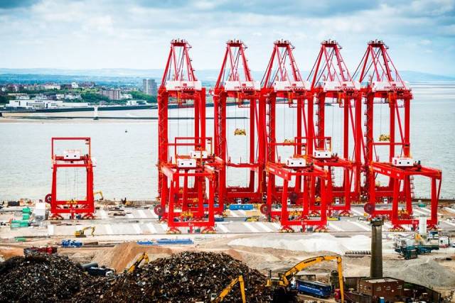 The UK's new Transport Minister recently visited Peel Port's new £400m Liverpool2 terminal. The giant rail-mounted container gantry cranes arrived in May by ship from China 