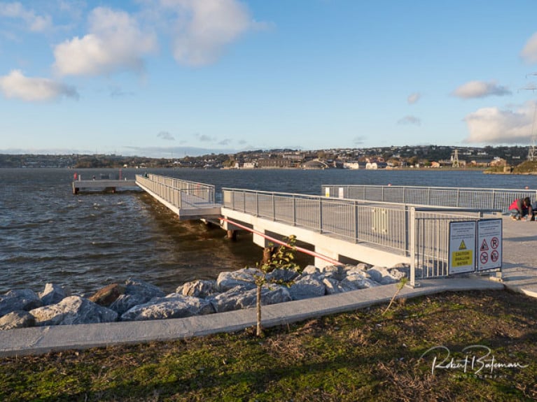 The jetty at the Paddy's Point amenity area has been designed to provide ease of landing as strong tidal currents were a concern. The modelling demonstrated the sheltered nature of the berthing provided by the angle of the structure. 