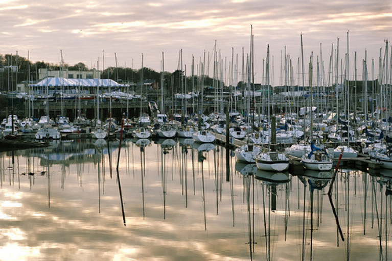 Howth Yacht Club’s clubhouse and marina