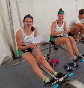 Aileen Crowley and Monika Dukarska, two of Ireland&#039;s successful women&#039;s rowers.