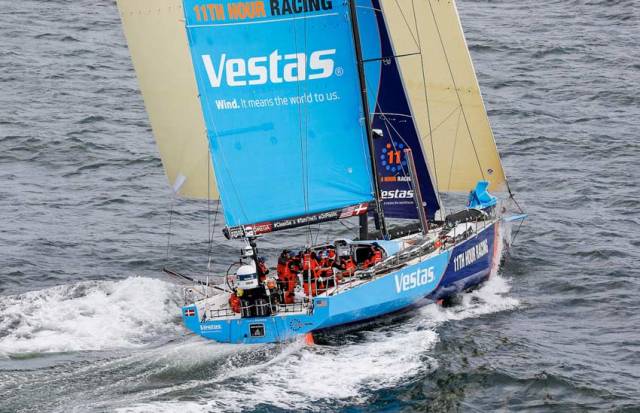 Vestas 11th Hour Racing completes the Leg 3 podium on Christmas morning in Melbourne