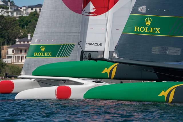 Japan and Australia nose to nose in San Francisco at this weekend's SailGP event