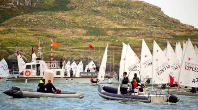 It could well be Connemara, but it’s actually Howth Sound in late March, when the annual eight-race IceBreakers series gets under way