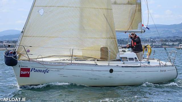 The First 285 Pamafe (Gerald Costello of the RIYC) was the DBSC Cruiser 3 Tuesday Echo race winner