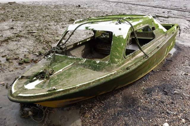 The logistics of handling the large amounts of fibreglass hulls from abandoned or derelict vessels poses a significant challenge