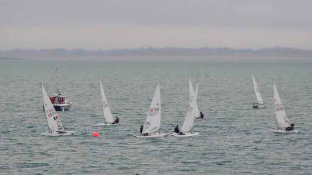 Lasers racing at Howth