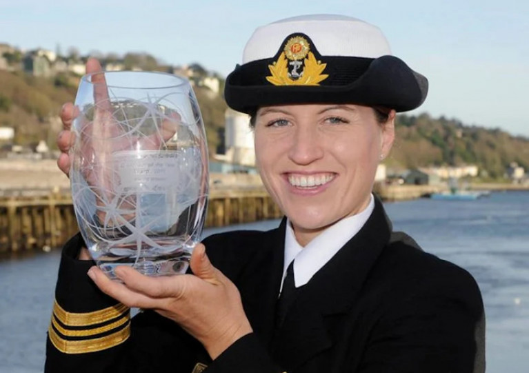 Commander Roberta O’Brien pictured earlier this year before her promotion