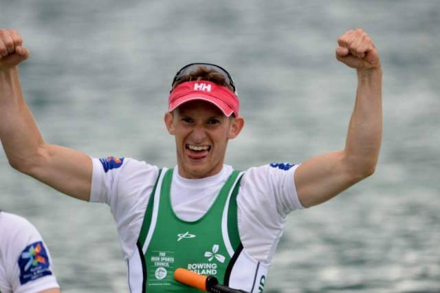 Gary O'Donovan, the fastest lightweight single sculler at the Ireland Time Trial. 