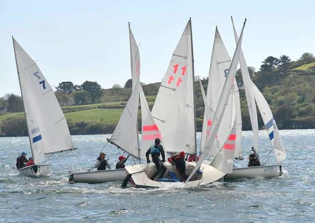 Ideal conditions in Schull for the School Team Racing Championships