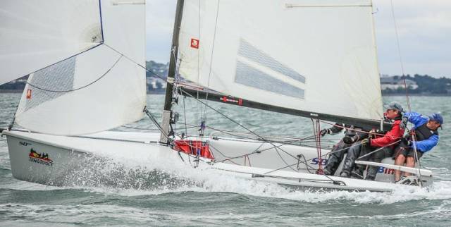 In the final races of the DBSC season today, Sin Bin (Michael O'Connor) was the clear winner of the SB20 class on Dublin Bay