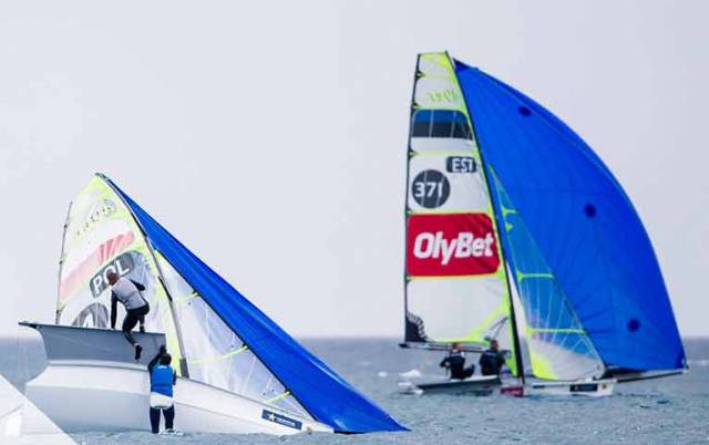 Four of five of Ireland's 49er campaigns are in action in Palma